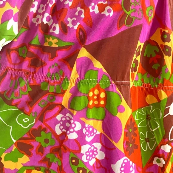 SOLD 🌸 60s Fabulous Lounge Gown House Dress Night Gown Vintage Mid Century Mod - Picture 8 of 10